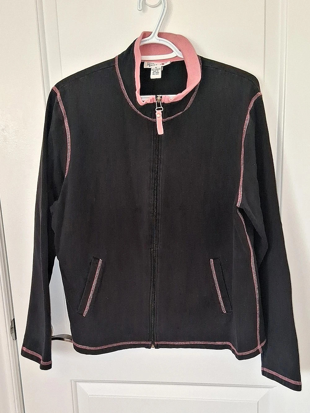 Style & Co. Sport Full Zip Mock Neck Jacket